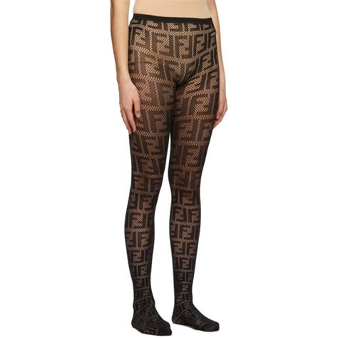 fendi logo tights|fendi sheer tights.